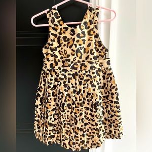 Janie and Jack Leopard Animal Print Pleated Dress 18-24 Months